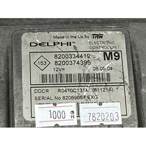 Renault Megane Scenic 1.5 DCI Motor Beyni R0410C131A 8200334419 8200374395 DDCR