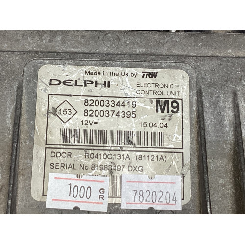 Renault Megane Scenic 1.5 DCI Motor Beyni R0410C131A 8200334419 8200374395 DDCR