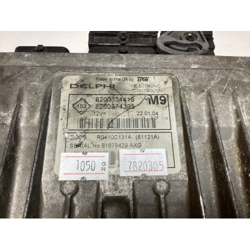 Renault Megane Scenic 1.5 DCI Motor Beyni R0410C131A 8200334419 8200374395 DDCR