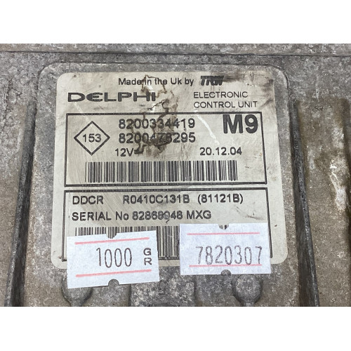 Renault Megane 1.5 Motor Beyni 8200334419 8200478295 R0410C131B DDCR