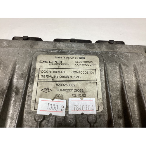 Renault Clio 1.5 DCİ Motor Beyni 8200250662 HOM8200129063 R0410C034D DDCR