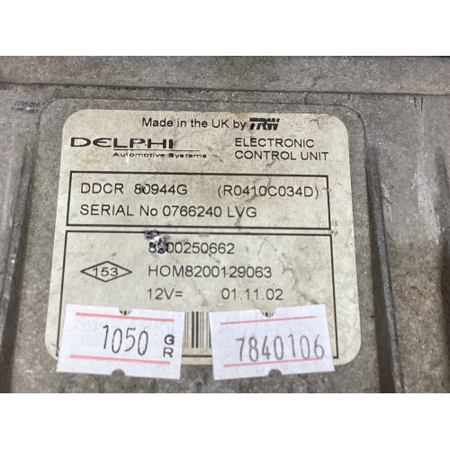 Renault Clio 1.5 DCİ Motor Beyni 8200250662 HOM8200129063 R0410C034D DDCR