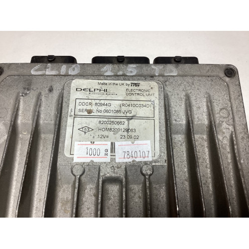 Renault Clio 1.5 DCİ Motor Beyni 8200250662 HOM8200129063 R0410C034D DDCR