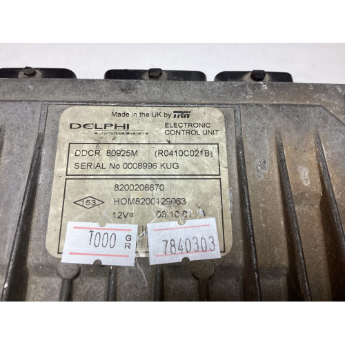 Renault Clio Motor Beyni 8200206670 HOM8200129063 R0410C021B DDCR