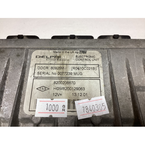 Renault Clio Motor Beyni 8200206670 HOM8200129063 R0410C021B DDCR