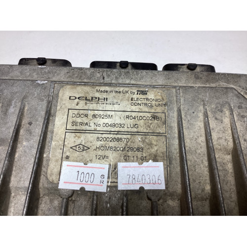 Renault Clio Motor Beyni 8200206670 HOM8200129063 R0410C021B DDCR
