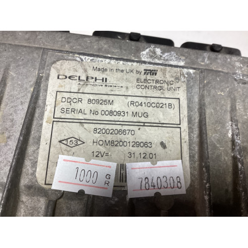 Renault Clio Motor Beyni 8200206670 HOM8200129063 R0410C021B DDCR
