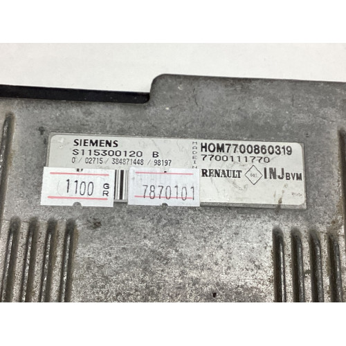 Renault Megane 1.6 Motor Beyni S115300120B 7700860319 7700111770
