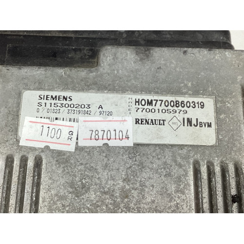 Renault Megane 1.6 Motor Beyni S115300203A HOM7700860319 7700105979