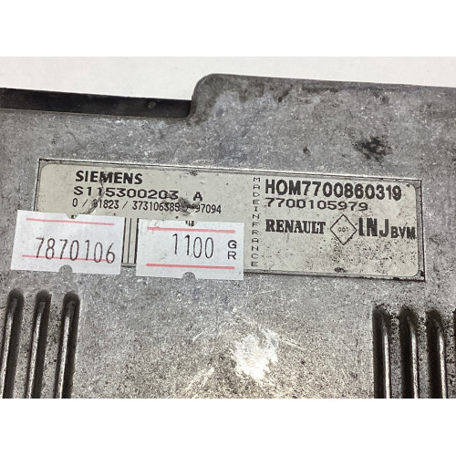 Renault Megane 1.6 Motor Beyni S115300203A HOM7700860319 7700105979