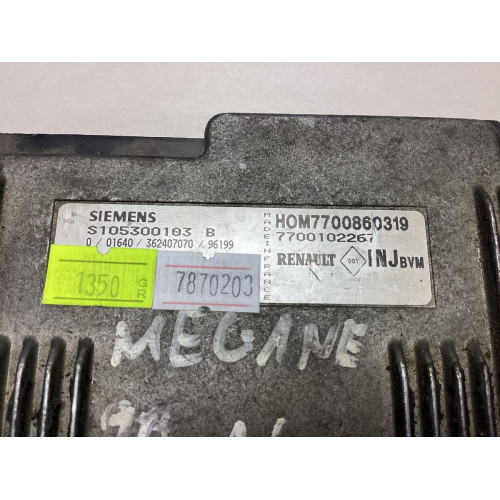 Renault Megane 1.6 Motor Beyni S105300103B HOM7700860319 7700102267