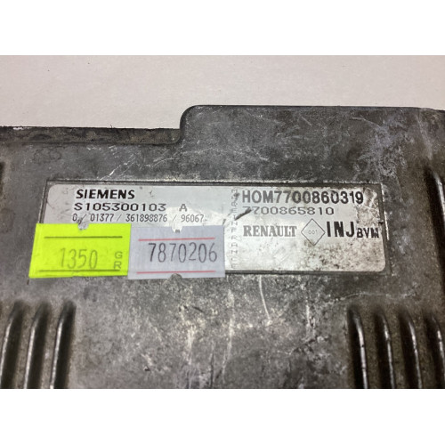 Renault Megane 1.6 Motor Beyni 7700860319 S105300103A 7700865810