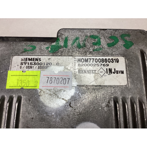 Renault Megane 1.6 Motor Beyni S115300120C 7700860319 8200025769