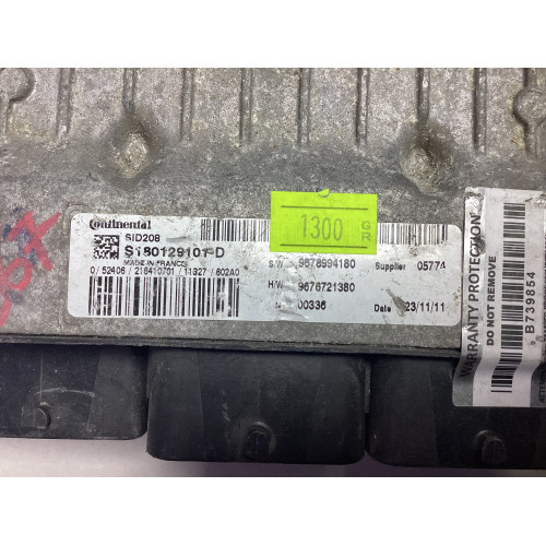 Citroen Jumper 2.2 Motor Beyni S180129101D SID208 9678994180 9676721380