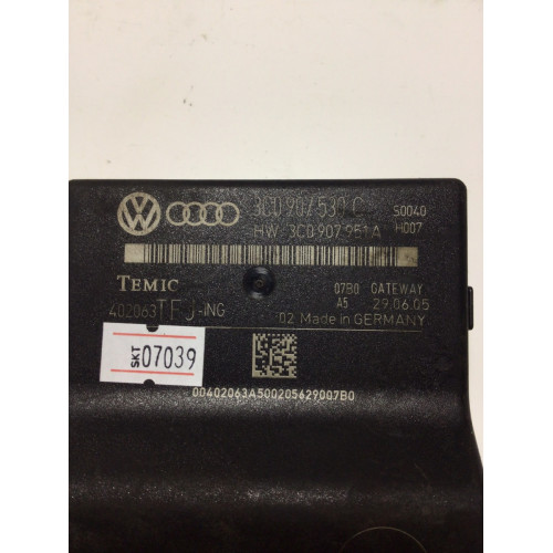 Volkswagen Passat B6 Ağ Geçidi Kontrol Model Ünitesi 3C0907530C