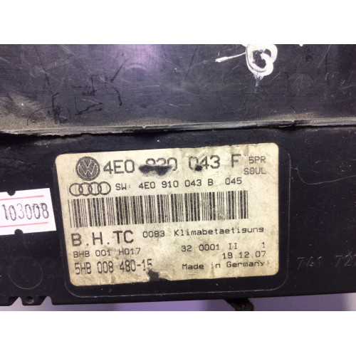Audi A8 S8 Klima Kontrol Paneli 4E0820043F 5HB008480-15