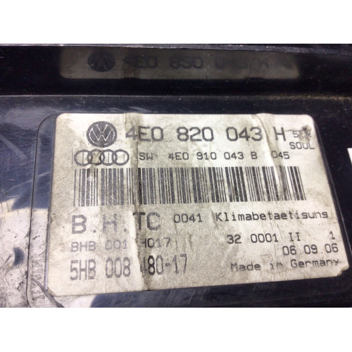 Audi A8 Klima Kontrol Paneli 4E0820043H 5HB008480-17