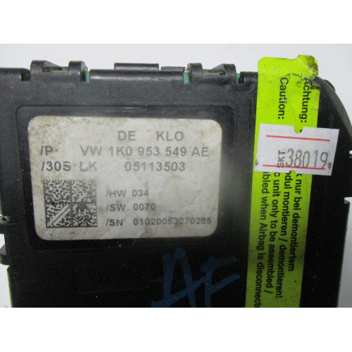 Volkswagen Golf Audi A3 Kolon Beyni 1K0953549AE