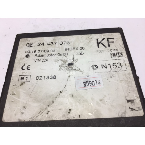 Opel Astra Zafıra Merkezi Kilit Kontrol Ünitesi 24437076
