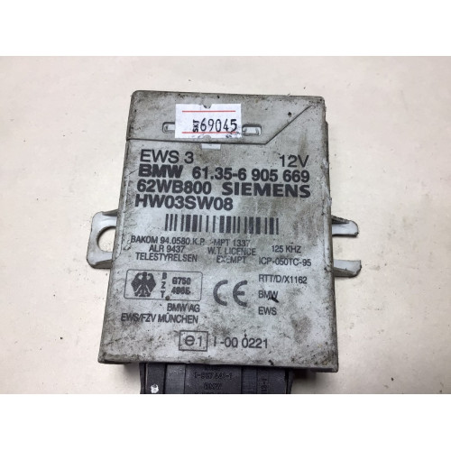 BMW 3 Serisi İmmobilizer Kontrol Ünitesi 62WB800 HW03SW08