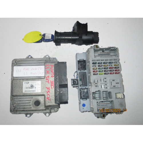 MJD 6JF.P3 55186608 Fiat Punto 1.3 Motor Beyni Komple Seti 