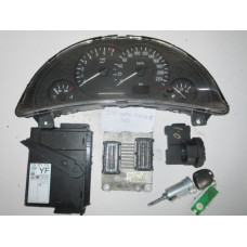 0261206072 09115111 Opel Corsa C 1.0 Motor Beyni Komple Seti