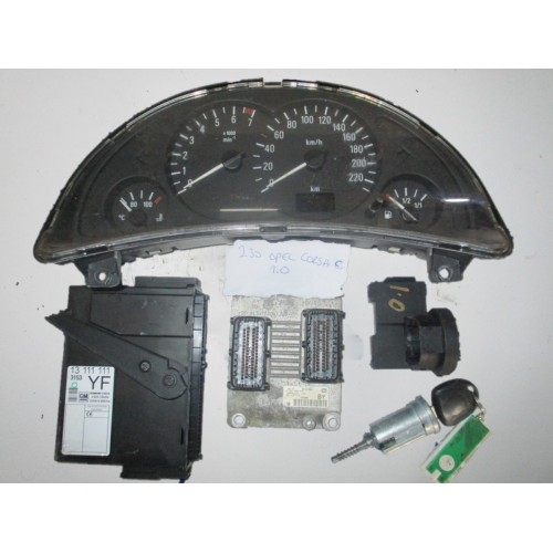 0261206072 09115111 Opel Corsa C 1.0 Motor Beyni Komple Seti