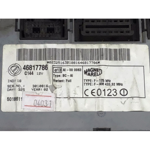 Fiat Punto Sigorta Body Beyni 46817786