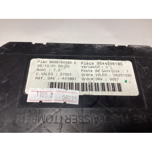 Peugeot 307 Sigorta Body Beyni 9636760580E 9644098180