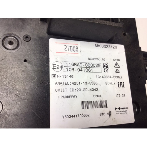 Fiat Ducato Sigorta Body Beyni 10R-041061 116RAI-000029 4251-13-5386