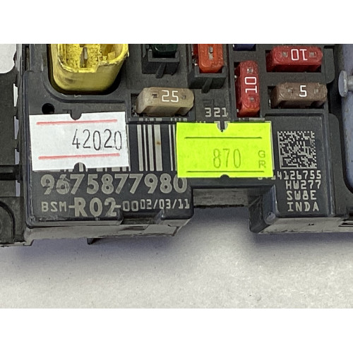 Citroen C4 C5 Sigorta Body Beyni 9675877980 BSM-R02
