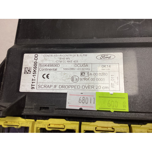 Ford Transit Connect Konfor Beyni 9T1T-15K600-DD 5WK49806D 5WK48862