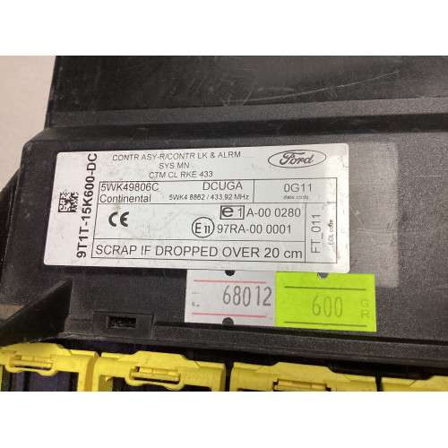 Ford Transit Connect Konfor Beyni 9T1T-15K600-DC 5WK49806C 5WK48862