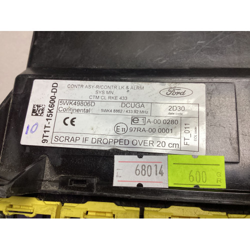 Ford Transit Connect Konfor Beyni 9T1T-15K600-DD 5WK49806D 5WK48862
