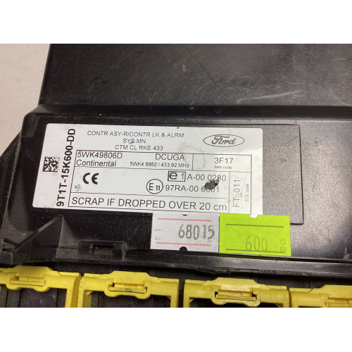 Ford Transit Connect Konfor Beyni 9T1T-15K600-DD 5WK49806D 5WK48862